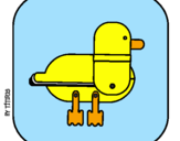 Coloring page Duck III painted byjuliana