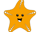 Coloring page Starfish painted byjack