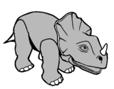 Coloring page Triceratops II painted byjack