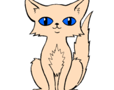 Coloring page Persian cat painted byEstefania