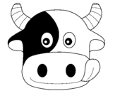 Coloring page Cow painted bystjepko