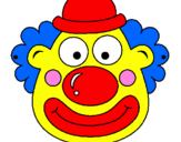 Coloring page Clown painted byamramr