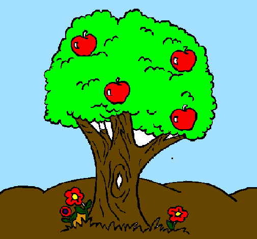 Coloring page Apple tree painted byAleix Diez Garcia