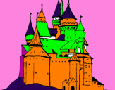 Coloring page Medieval castle painted byMicha