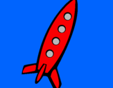 Coloring page Rocket II painted byamramr