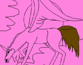 Coloring page Pegasus painted byyoyoyooyo
