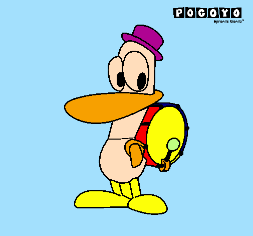 Coloring page Pato painted byariel