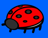Coloring page Ladybird painted byfiona