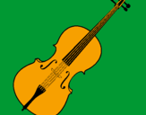 Coloring page Violin painted byjessica