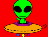 Coloring page Alien painted bylorenzo