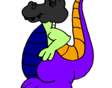 Coloring page Alligator painted bysantiago.com