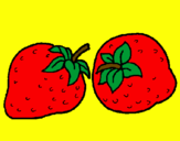 Coloring page strawberries painted bytrisha cardines