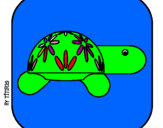 Coloring page Turtle 4 painted byvini