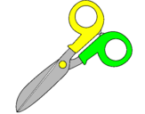 Coloring page Scissors painted byjack