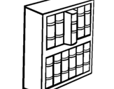 Coloring page Bookstore painted byBOOK   SHELF