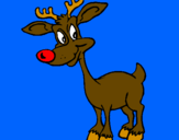 Coloring page Young reindeer painted byyasmim