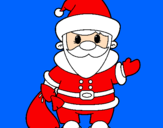 Coloring page Father Christmas 4 painted bymanu