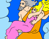 Coloring page The abduction of Persephone painted byLiza