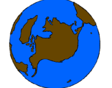 Coloring page Planet Earth painted byales