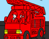 Coloring page Fire engine painted by~ji~~lçunj]/~}=tji,ik,y7v