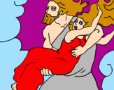 Coloring page The abduction of Persephone painted bynari