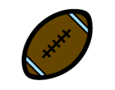 Coloring page American football ball II painted bylogan landen