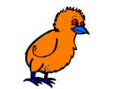 Coloring page Chick painted byjordi        