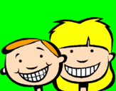 Coloring page Children with healthy teeth painted byAriana$
