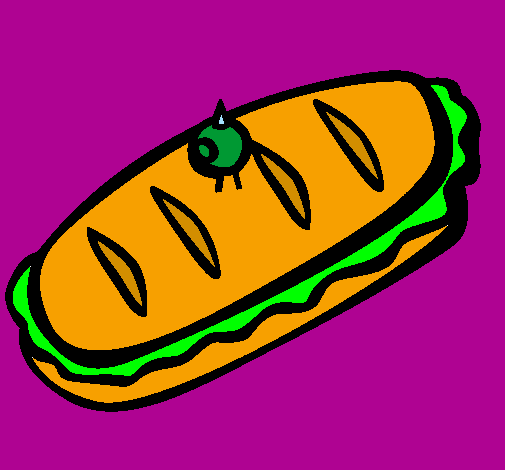 Coloring page Sandwich II painted byAriana$