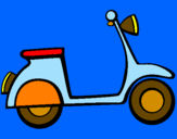 Coloring page Vespa painted bystefi