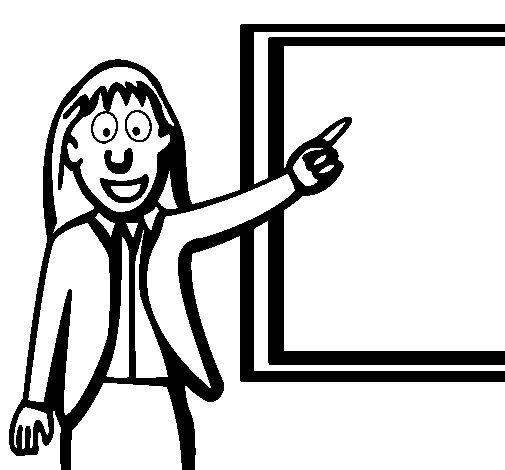 Coloring page Teacher II painted byTEACHER