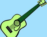 Coloring page Spanish guitar II painted byjose alberto