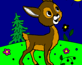 Coloring page Fawn painted byME
