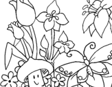 Coloring page Fauna and Flora painted byandreea
