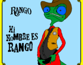 Coloring page Rango painted bylaila