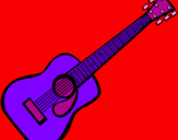 Coloring page Spanish guitar II painted byAriana$