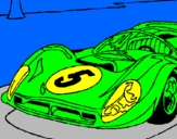 Coloring page Car number 5 painted byhjnghjhfg