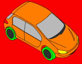 Coloring page Car seen from above painted bydanely