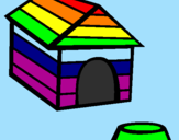 Coloring page Dog house painted byAnna Smart