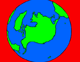 Coloring page Planet Earth painted byAriana$