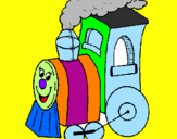 Coloring page Train painted by bvb nb  nm