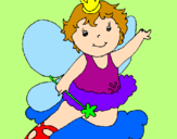 Coloring page Fairy painted byAriana$