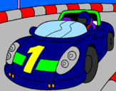 Coloring page Race car painted byDAnely 