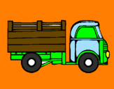 Coloring page Pick-up truck painted byhkjhnkmmnbh