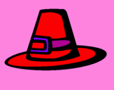 Coloring page Pilgrim hat painted byAriana$