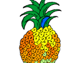 Coloring page pineapple painted byVelma