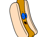 Coloring page Hot dog painted bybeth