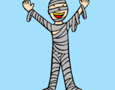 Coloring page Child mummy painted byLAIA FLAQUE BELLARD