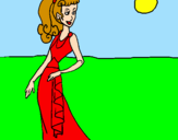 Coloring page Roman woman II painted bybeth