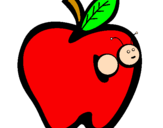 Coloring page Apple III painted bybeth